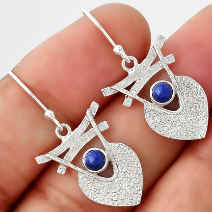 Natural Lapis - Afghanistan Earrings E-1159 SDE88363