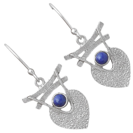 Natural Lapis - Afghanistan Earrings E-1159 SDE88363