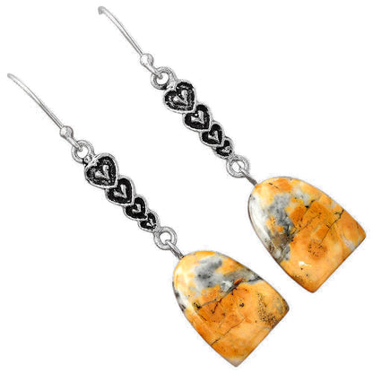 Heart - Maligano Jasper - Indonesia Earrings E-1065 SDE88368