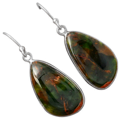 Natural Turkish Rainforest Chrysocolla Earrings E-1001 SDE88373