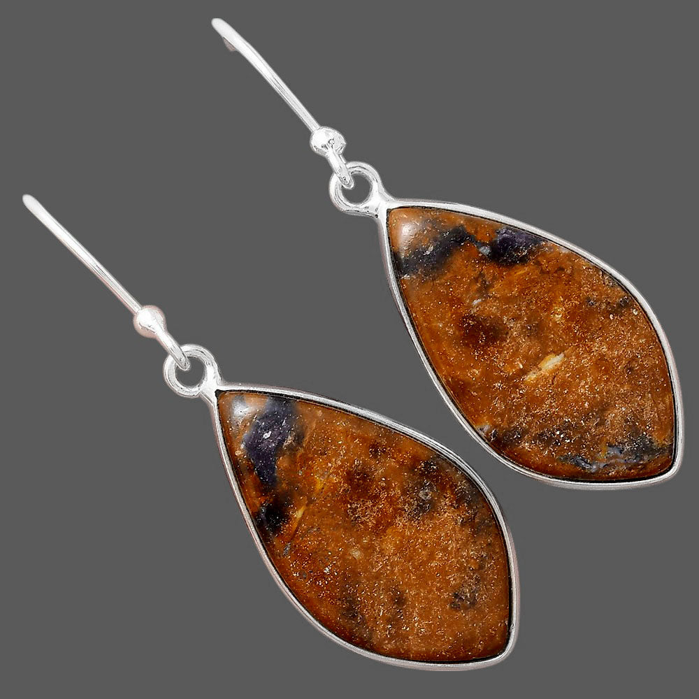 Natural Indian Blanket Jasper Earrings E-1001 SDE88386