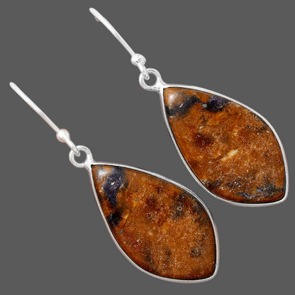 Natural Indian Blanket Jasper Earrings E-1001 SDE88386