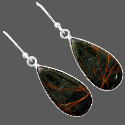 Natural Turkish Rainforest Chrysocolla Earrings E-1001 SDE88389