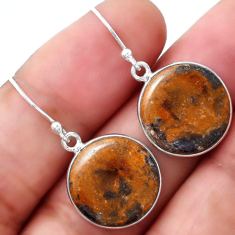 Natural Indian Blanket Jasper Earrings E-1001 SDE88396