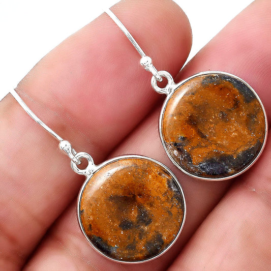 Natural Indian Blanket Jasper Earrings E-1001 SDE88396