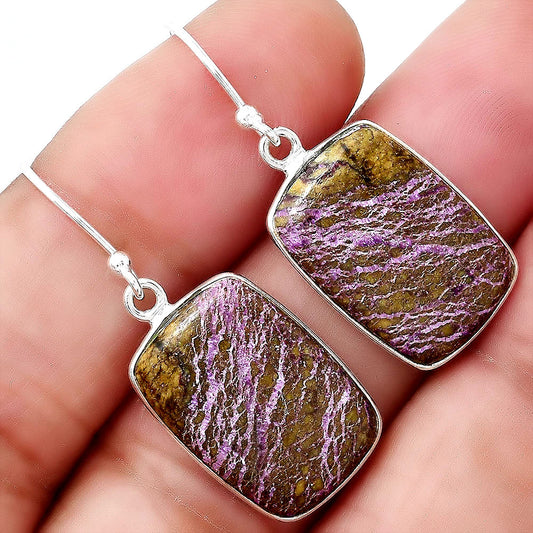 Natural Purpurite - South Africa Earrings E-1001 SDE88410