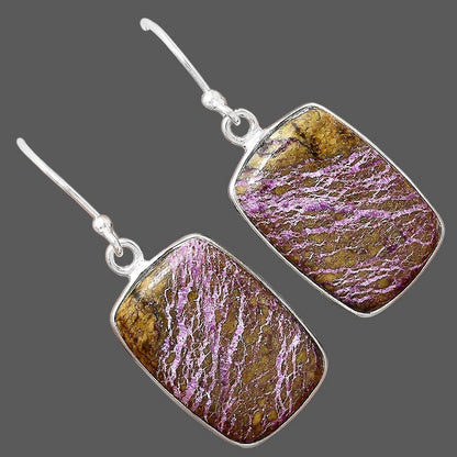 Natural Purpurite - South Africa Earrings E-1001 SDE88410