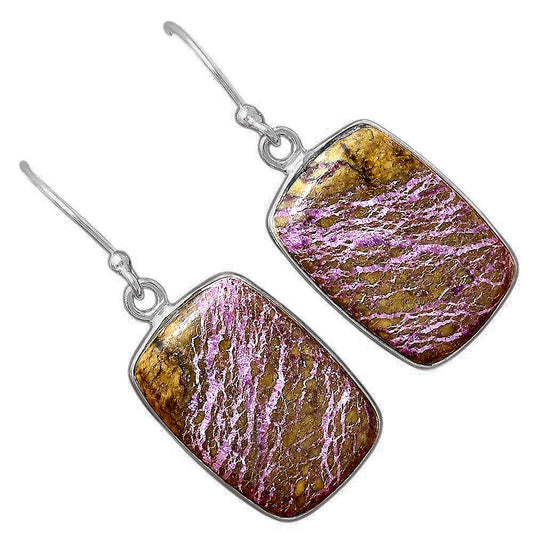 Natural Purpurite - South Africa Earrings E-1001 SDE88410