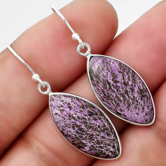 Natural Purpurite - South Africa Earrings E-1001 SDE88415