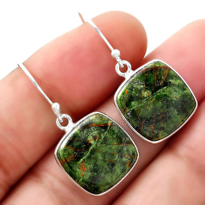 Natural Turkish Rainforest Chrysocolla Earrings E-1001 SDE88424