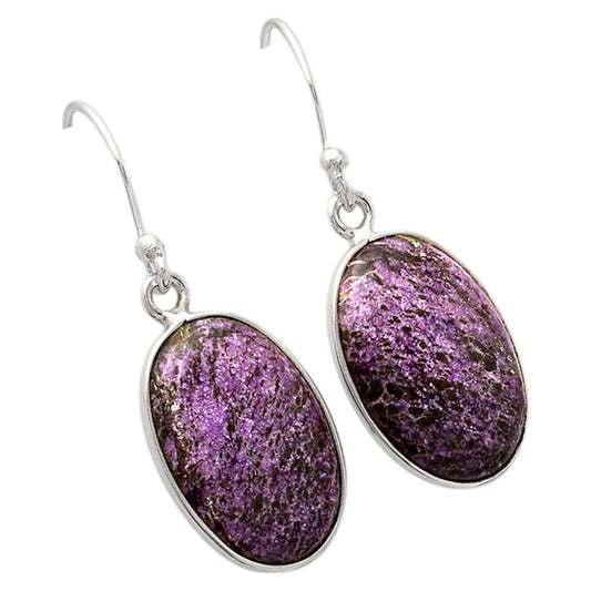 Natural Purpurite - South Africa Earrings E-1001 SDE88435