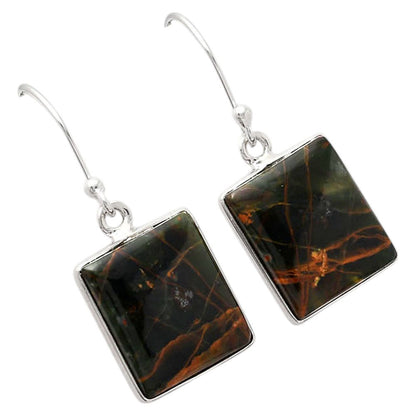 Natural Turkish Rainforest Chrysocolla Earrings E-1001 SDE88439