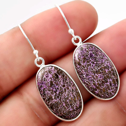 Natural Purpurite - South Africa Earrings E-1001 SDE88444
