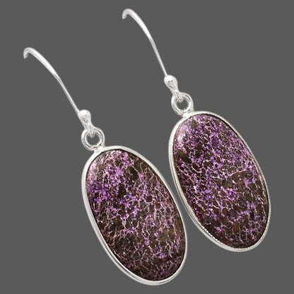 Natural Purpurite - South Africa Earrings E-1001 SDE88444
