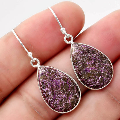 Natural Purpurite - South Africa Earrings E-1001 SDE88445