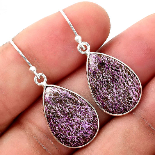 Natural Purpurite - South Africa Earrings E-1001 SDE88446