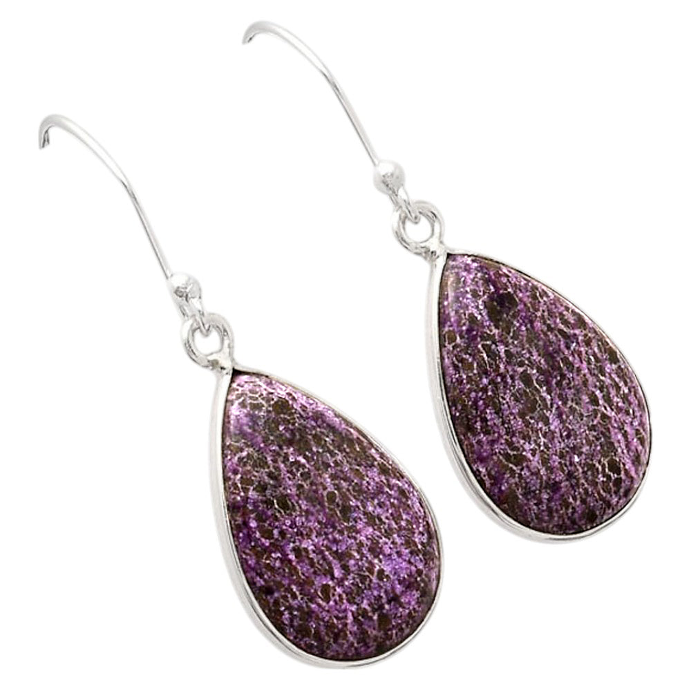Natural Purpurite - South Africa Earrings E-1001 SDE88446