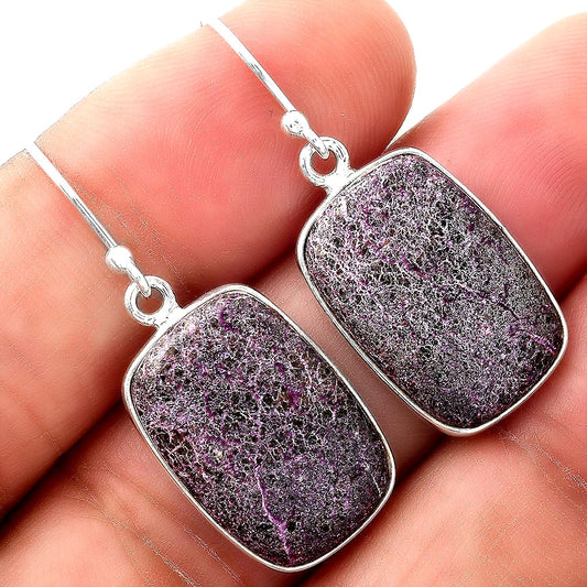 Natural Purpurite - South Africa Earrings E-1001 SDE88453