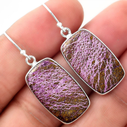 Natural Purpurite - South Africa Earrings E-1001 SDE88454