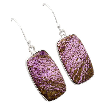 Natural Purpurite - South Africa Earrings E-1001 SDE88454