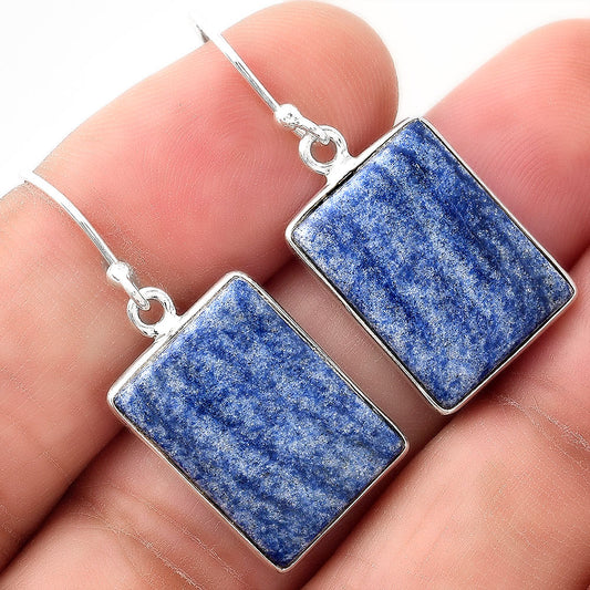 Natural Dumortierite Quartz Earrings E-1001 SDE88461