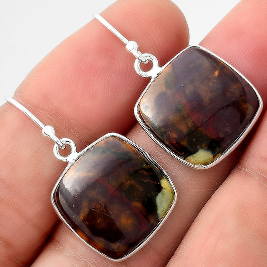 Natural Purple Cow Jasper Earrings E-1001 SDE88472