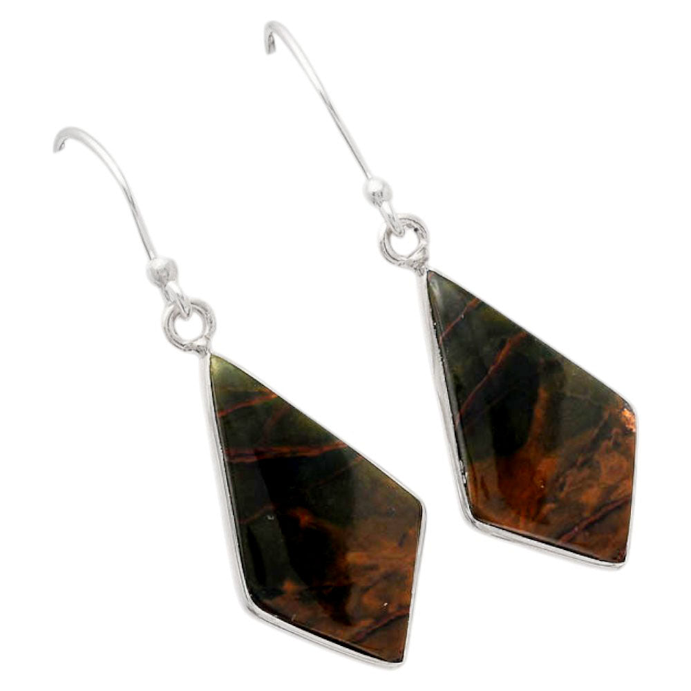 Natural Turkish Rainforest Chrysocolla Earrings E-1001 SDE88501