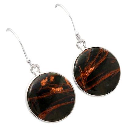 Natural Turkish Rainforest Chrysocolla Earrings E-1001 SDE88503