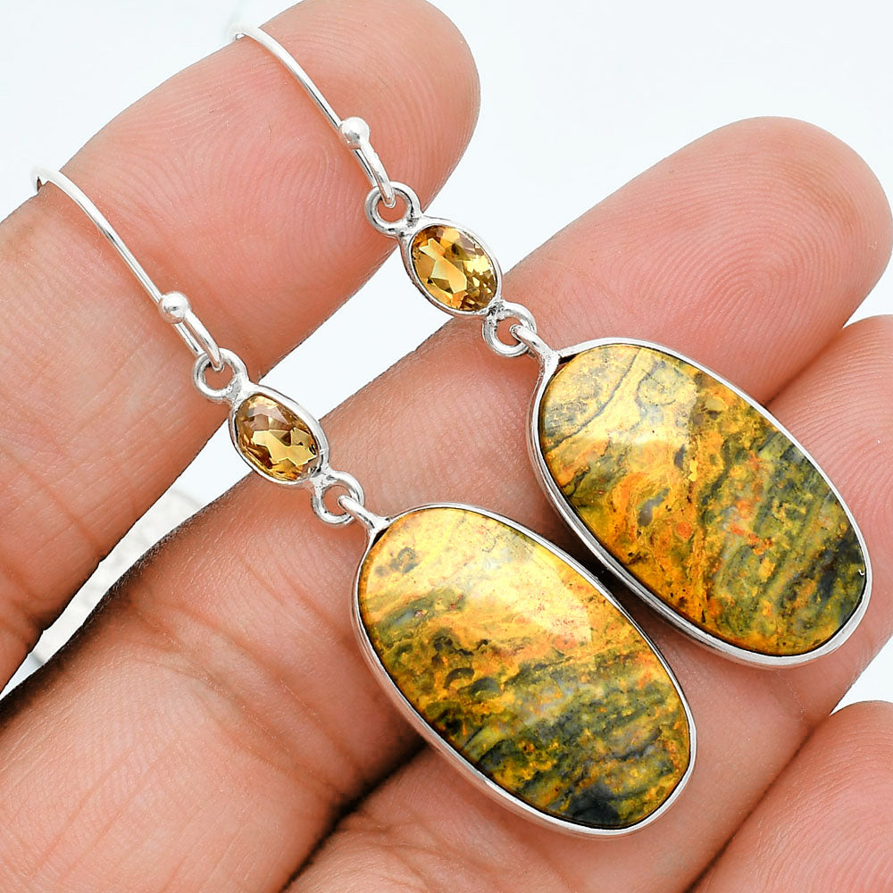 Natural Eclipse & Citrine Earrings E-1002 SDE88507