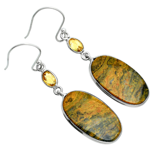 Natural Eclipse & Citrine Earrings E-1002 SDE88507