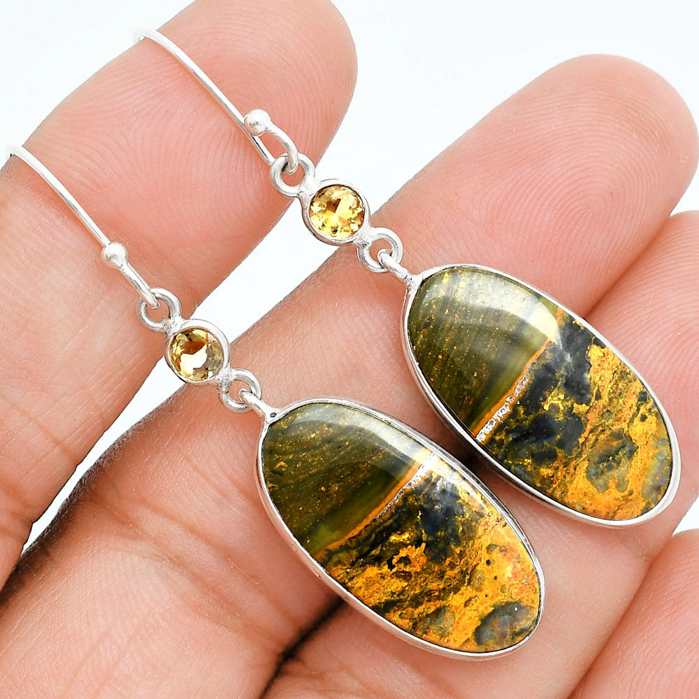 Natural Eclipse & Citrine Earrings E-1002 SDE88509