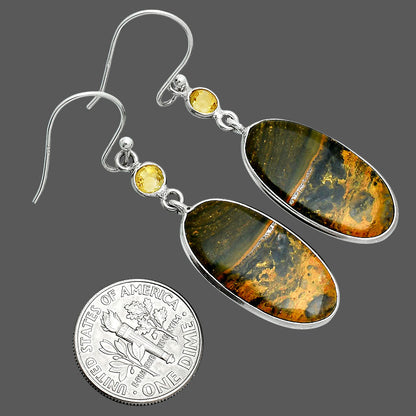 Natural Eclipse & Citrine Earrings E-1002 SDE88509