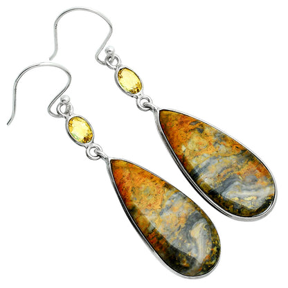 Natural Eclipse & Citrine Earrings E-1002 SDE88512