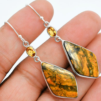 Natural Eclipse & Citrine Earrings E-1002 SDE88515