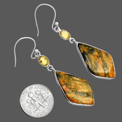 Natural Eclipse & Citrine Earrings E-1002 SDE88515