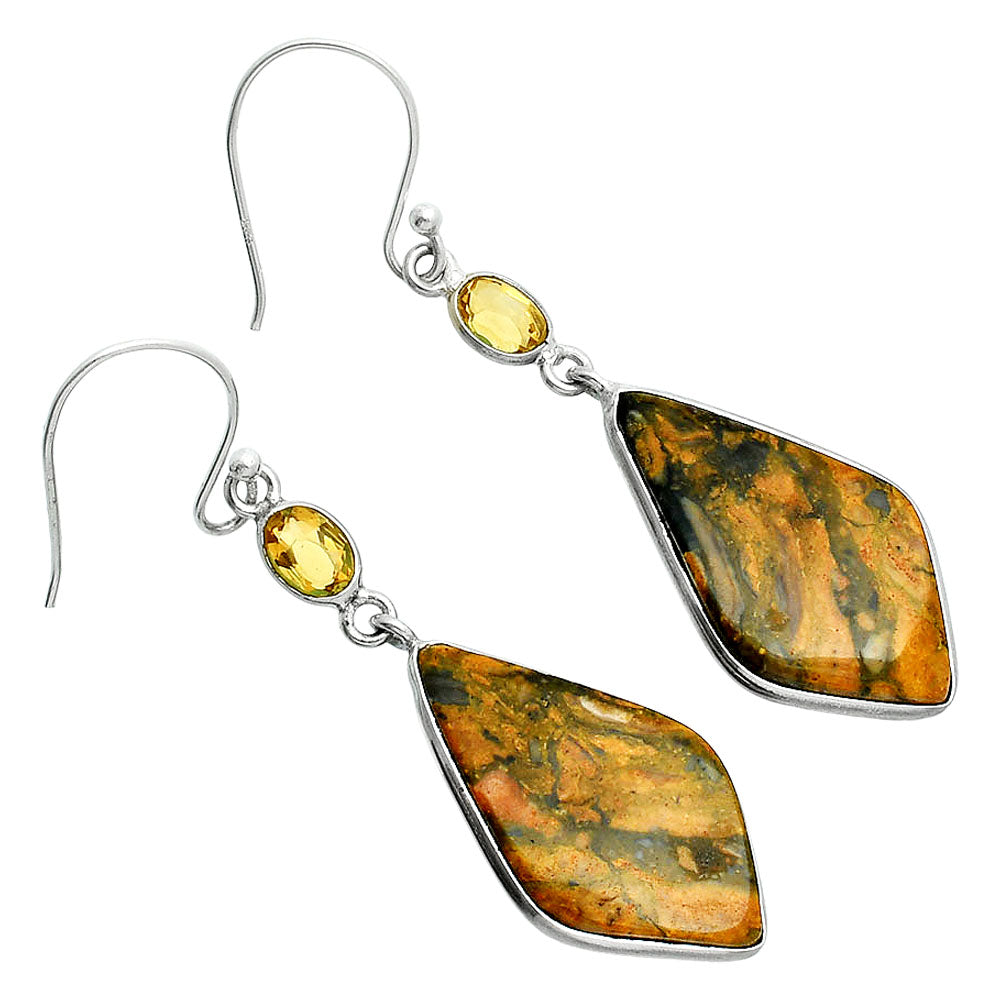 Natural Eclipse & Citrine Earrings E-1002 SDE88515
