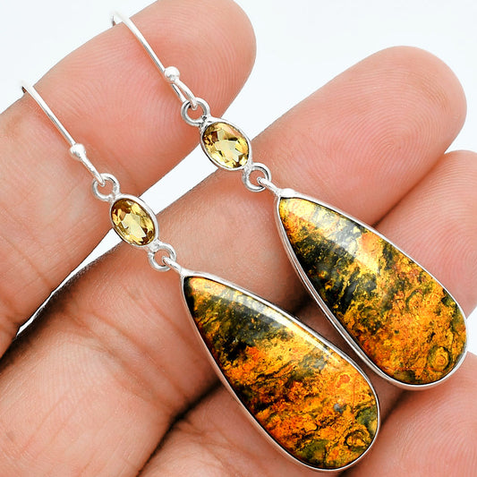 Natural Eclipse & Citrine Earrings E-1002 SDE88516