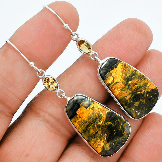 Natural Eclipse & Citrine Earrings E-1002 SDE88518