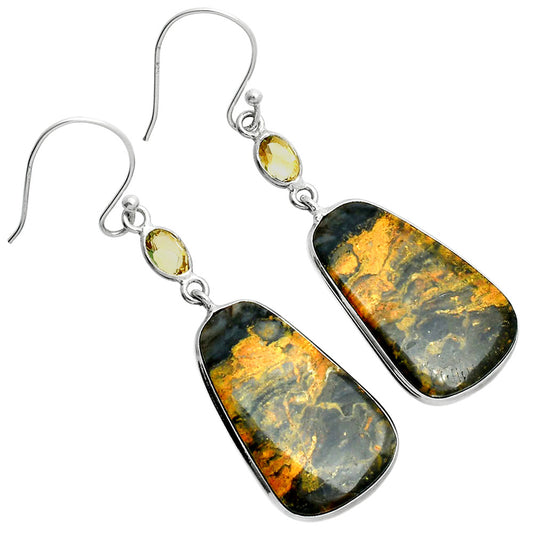 Natural Eclipse & Citrine Earrings E-1002 SDE88518