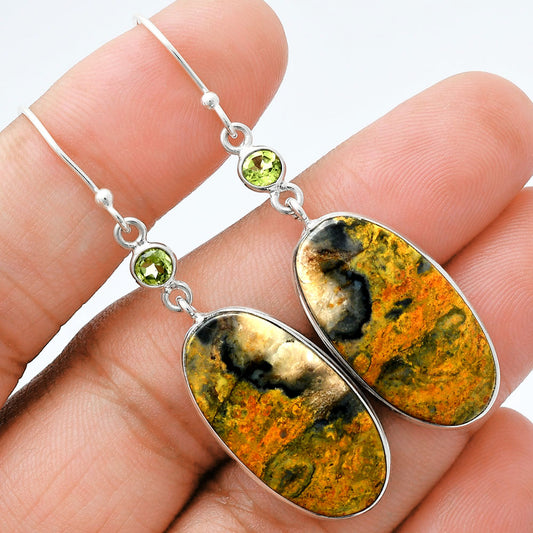Natural Eclipse & Peridot Earrings E-1002 SDE88559