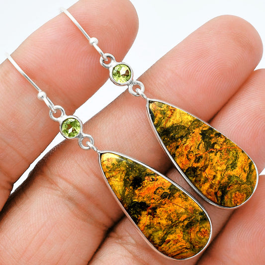 Natural Eclipse & Peridot Earrings E-1002 SDE88561