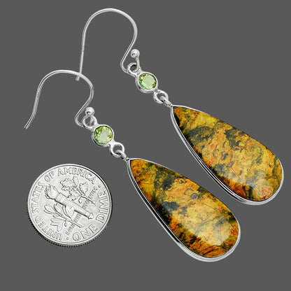 Natural Eclipse & Peridot Earrings E-1002 SDE88561