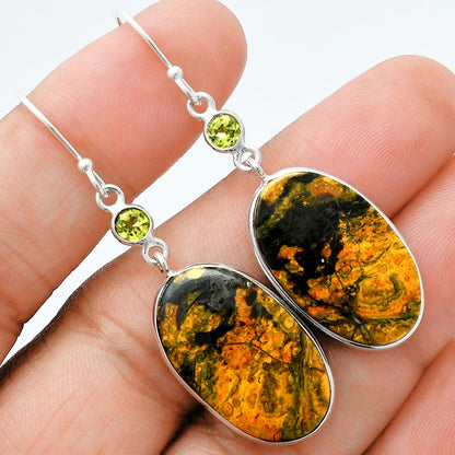 Natural Eclipse & Peridot Earrings E-1002 SDE88564