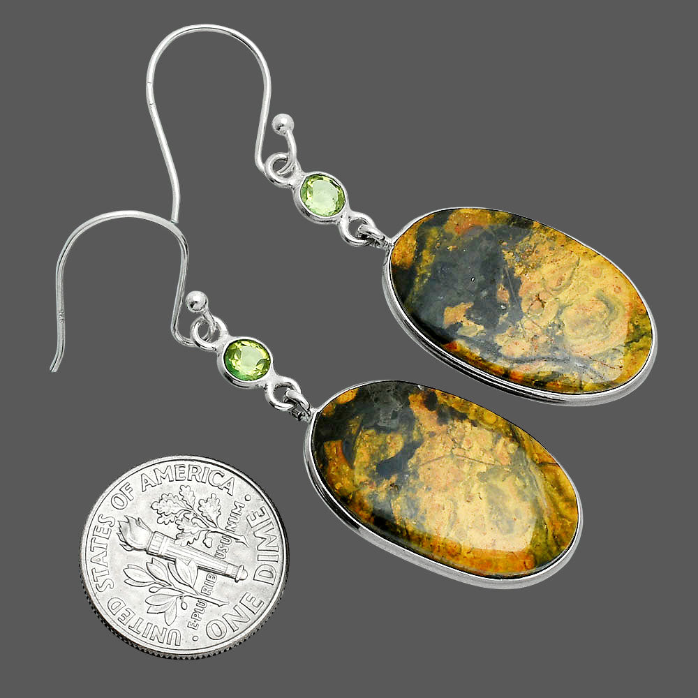 Natural Eclipse & Peridot Earrings E-1002 SDE88564