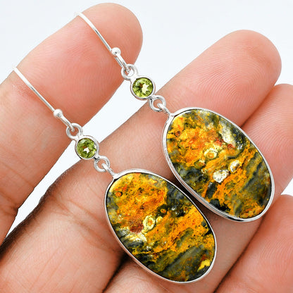 Natural Eclipse & Peridot Earrings E-1002 SDE88566