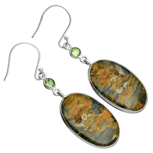 Natural Eclipse & Peridot Earrings E-1002 SDE88566