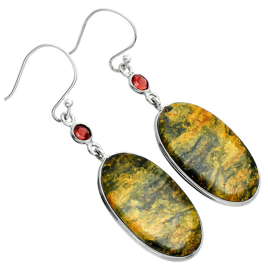 Natural Eclipse & Garnet Earrings E-1002 SDE88594