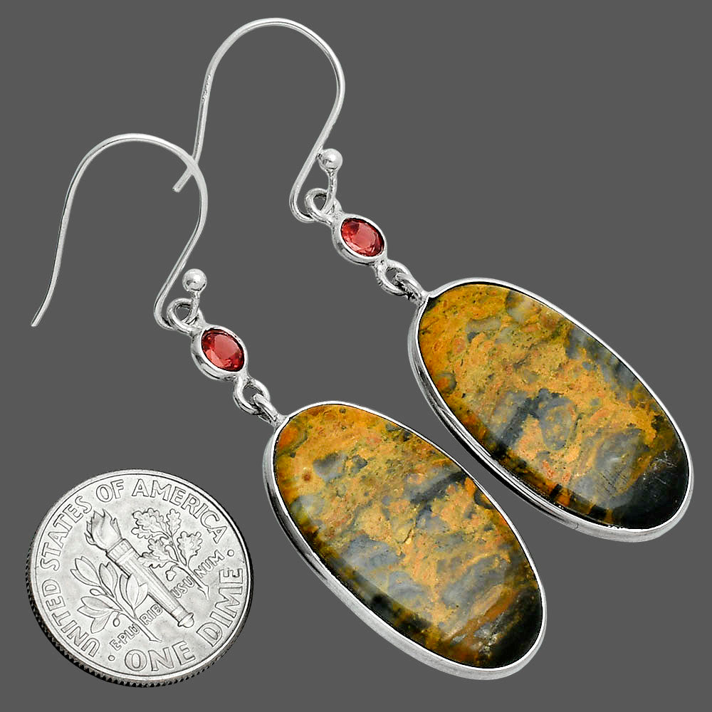 Natural Eclipse & Garnet Earrings E-1002 SDE88650