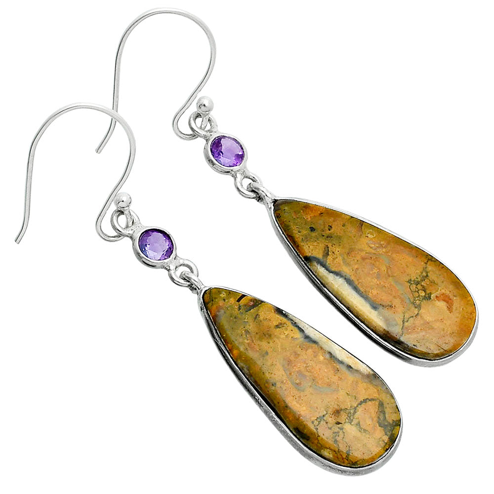 Natural Eclipse & Amethyst Earrings E-1002 SDE88686