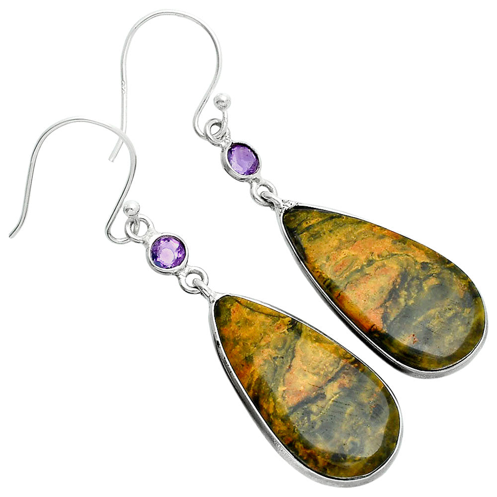 Natural Eclipse & Amethyst Earrings E-1002 SDE88687